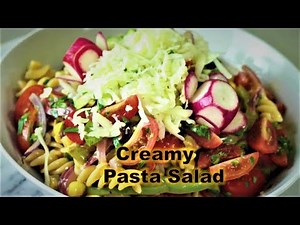 Creamy Fusilli Pasta Salad || How to make Fusilli pasta salad || Fusilli pasta salad recipe.