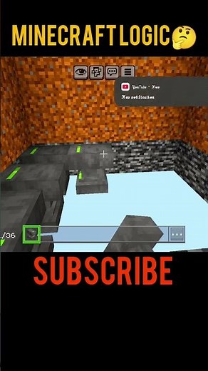 Minecraft logic 🤔💫 #minecraft #minecraftshorts