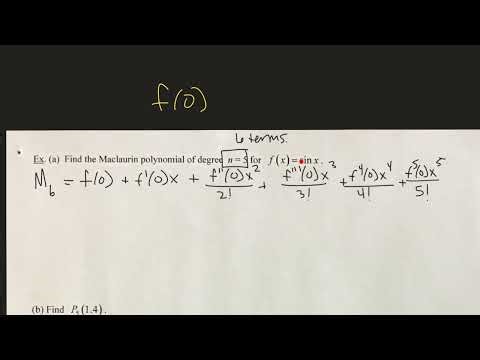 Introduction to Taylor series polynomials