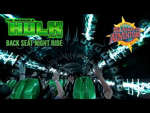Jan 2021 The Incredible Hulk Coaster at Night On Ride HD POV Islands of Adventure Universal Orlando