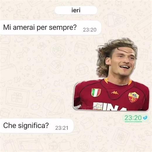 più fedele di così cosa c'è? #totti #roma #amore #perteeee #edit idea: @core.side