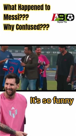 Why Messi so confused seeing Indian Jersy gifted by Jay Shah GOAT Tour India #shortsviral