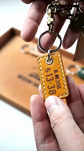 51K views · 529 reactions | I Tried Making a License Plate Keychain #asmr #leathercraft #fblifestyle #handmade #keychain | Torross Leather Craft | Facebook