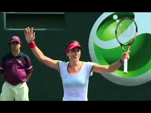 Andrea Petkovic Dance after beating Wozniacki