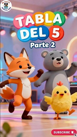 🚀 Aprende la Tabla del 5 – Parte 2 | ¡Más Rápido y Súper Divertido! 🎶 #micajitamusicalkids #niños