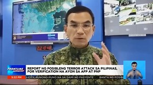 #FrontlinePilipinas | Tinitingnan na ng AFP at PNP ang babala ng Japanese Embassy sa posibleng terror attack sa mga bansa sa Southeast Asia kabilang ang Pilipinas. For more latest stories, visit us at www.news5.com.ph | News5