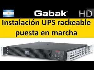 UPS rackeable APC Smart-ups 1500 implementación y puesta en marcha