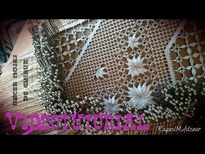 Hacer hoja de guipur. Encaje de bolillos - Raquel M. Adsuar Bolillotuber