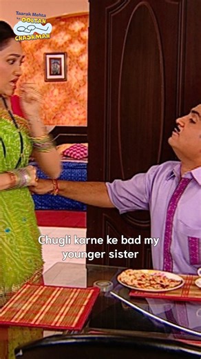 35K views · 542 reactions | chugli karne ke bad my younger sister | Taarak Mehta Ka Ooltah Chashmah | तारक मेहता का उल्टा चश्मा #tmkoc #comedy #relatable #reels #comedyvideo #trendingreels #trending #funny #funnymemes #fblifestyle# #taarakmehtakaooltahchashmah #fblifestyle | Taarak Mehta Ka Ooltah Chashmah | Facebook