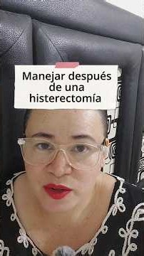 Manejar después de una histerectomía