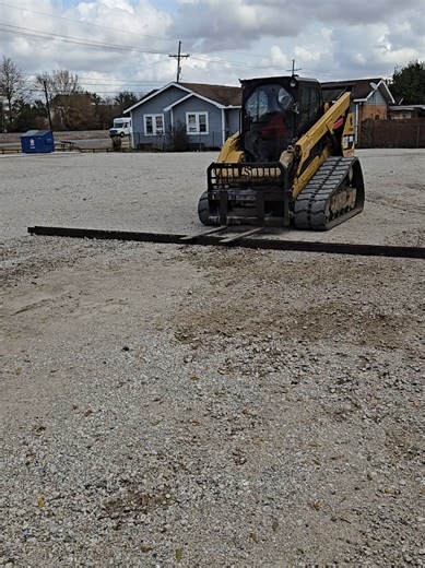 Efficient Site Grading Using I-Beam and Forks