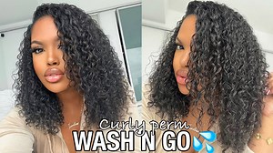 How To Master a Wash and Go With Your Curly Perm