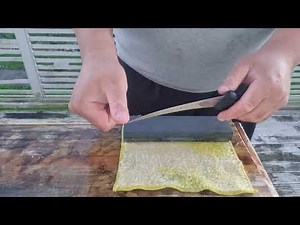 How to Sharpen and steel a Boning Knife.