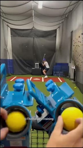 Two Headed Monster Baseball Hitting Drill with Jugs LiteFlite Machines | The Bullpen Training