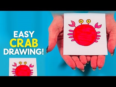 Easy DIY Crab Drawing for Kids | Fun & Simple Step-by-Step Art Activity #diy #craft #craftyfun #kids
