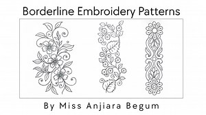 303 stunning borderline drawing patterns for hand embroidery, painting, and coloring
