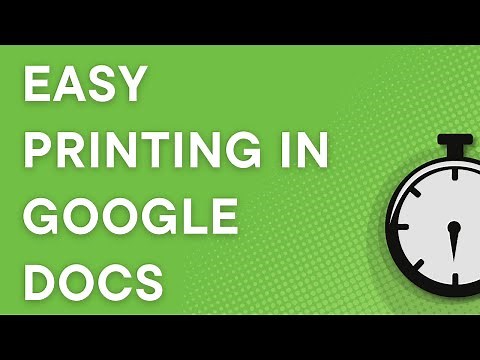 Google Docs tutorial: Easy printing in Google Docs