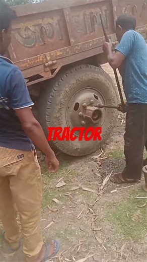 tractor tyre repair.....hire tractor rent per month 18 thusand #tyreinflator