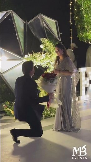 Romantic Proposal Setup by MB Events | Dreamy Engagement Décor Inspiration