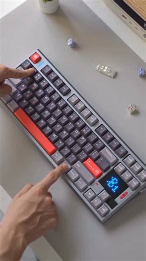 🔥Cyber Red Keyboard ASMR | Premium Typing Sounds & LED Screen Setup