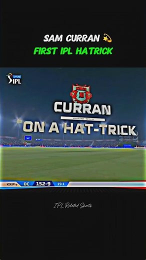 Sam Curran first ipl hatrick 💫#cricket #samcurran #ipl