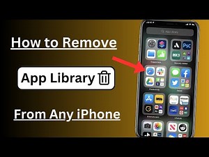 How to Remove App Library From iPhone! iOS 17