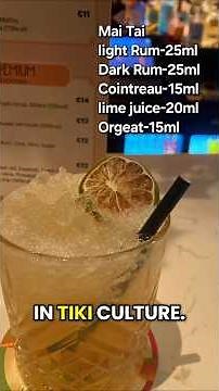 Mai Tai Recipe & Presentation #tropicaldrinks #mixology #cocktail