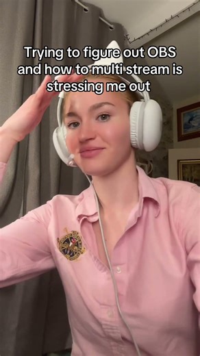 Trying to figure out OBS + multi streaming is stressing me out ￼ #streamoverlay#streamer#stream#obs