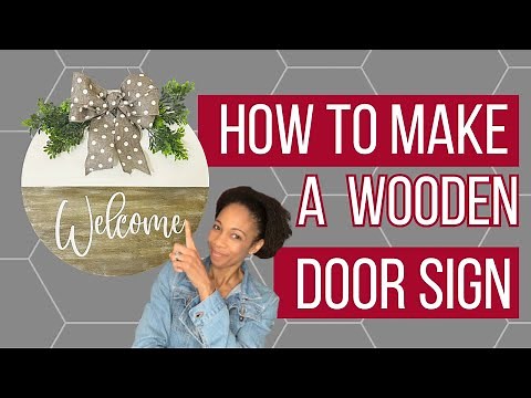DIY Wooden Door Sign - How to Create a Custom Wood Sign