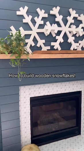 Comment “SNOW” to get the free plans! I built these wooden snowflakes using scrap wood and @kregjig pocket holes and they have been a hit! They can lean on the mantel, hang on your porch or even your front door! I’ve got free plans to make them so comment to grab them! - #woodworking #diywoodwork #diychristmas #diychristmasdecor #snowflakes | Self-Taught Woodworking