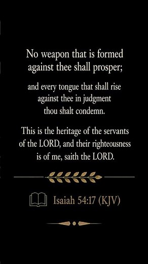 ISAIAH 54:17 (KJV) 🌿