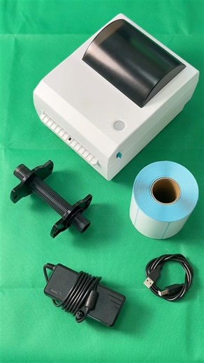 BT logistics label printer comes with complete paper roll power adapter and USB cable! #label #pos