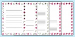 Blossom Page Borders