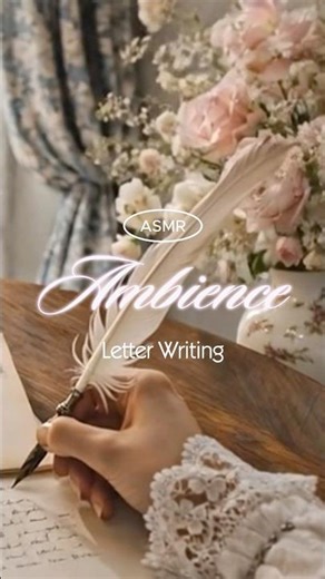 Ambience ASMR Letter writing #bridgertonvibes #ambience #penwriting