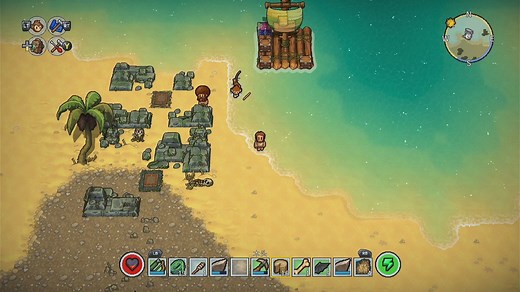 儿子双人联机合作《岛屿生存者 豪华版》 The Survivalists - Deluxe Edition 被低估的海岛生存建造游戏！可训练猴子帕鲁帮你干活