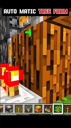 Automatic tree farm 1.21+ #minecraft #shorts #‪@TSGAMER109‬