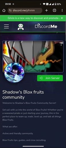 How to join Shadow's Blox Fruits Community Discord server link OFFICIAL #discordserver #bloxfruits