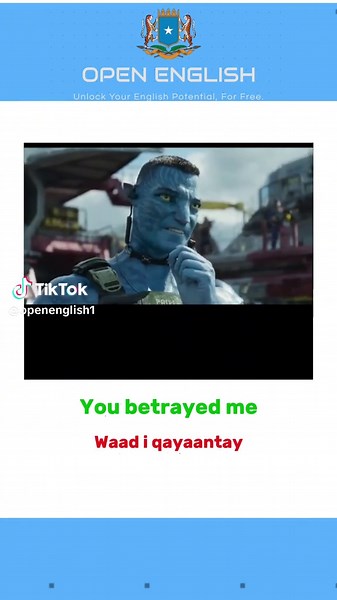 You betrayed me #englishlearning #Afsomali #fyp