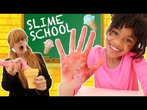 Slime School Teacher vs Slime Students! Classroom Sneak FAIL - New Toy School