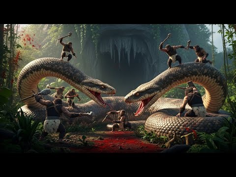 Life Million Years Ago: Primitive Man Fights Giant Snake | Episode 4: Double Nightmare Cave Trap