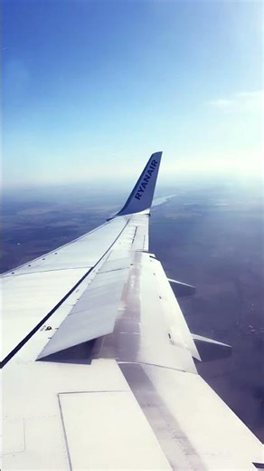 Ryanair flight landing at Poznan airport