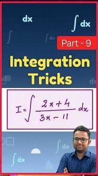 🔥5-Sec Integration Shortcut-Part 9 #integrationshorttricks #jeemaths #calculus #cbseboard