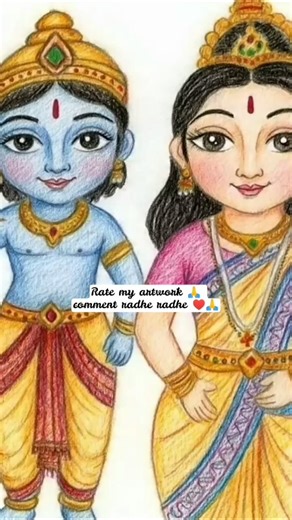 radha krishna drawing #actingchallenge #shorts #drawing