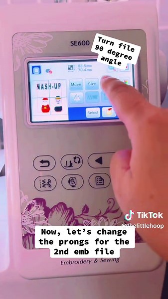 I only have. 4x4 hoop machine, so if I want a slightly larger image, I have to use this 4x6 hoop, and split the image. The struggle is real with a Brother SE600, but it’s a great starter embroidery machine. #embroiderydigitizer #holiday #halloween #nocap #slay