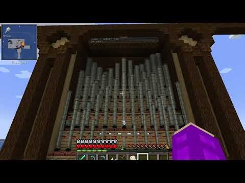Modded Minecraft organ demo