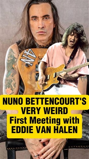 THIS Weird Thing Happened When Nuno Bettencourt Met Eddie Van Halen #80s #guitar #80srock