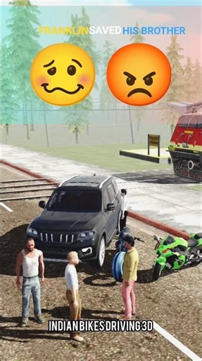 FRANKLIN SAVED HIS BROTHER | INDIAN BIKES DRIVING 3D | #shorts #indianbikedriving3d