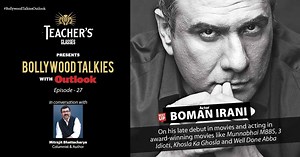 22K views · 40 reactions | Teacher’s Glasses (@Teachers.ind) presents #BollywoodTalkiesOutlook episode 27: Watch @BomanIrani talk about his late debut in movies and acting in award-winning movies like Munnabhai MBBS, 3 Idiots, Khosla Ka Ghosla and Well Done Abba, with author and columnist Mitrajit Bhattacharya. #LivewithOutlook #GenuineisRare #BomanIrani #MunnabhaiMBBS | Outlookindia | Facebook