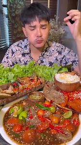 "Dive into the sensory bliss of raw seafood ASMR Mukbang, where the symphony of crunch and slurp meets the irresistible allure of Thailand's delectable signature sauce." | ASMR Mukbang Thailand