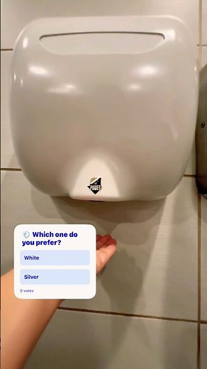 XLerator Hand Dryer White vs Stainless Steel #xlerator #handdryer #shorts #soundeffects 烘手機 ハンドドライヤー